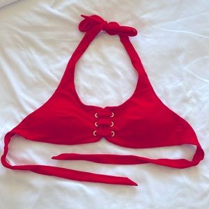 Red Abercrombie Bikini Top